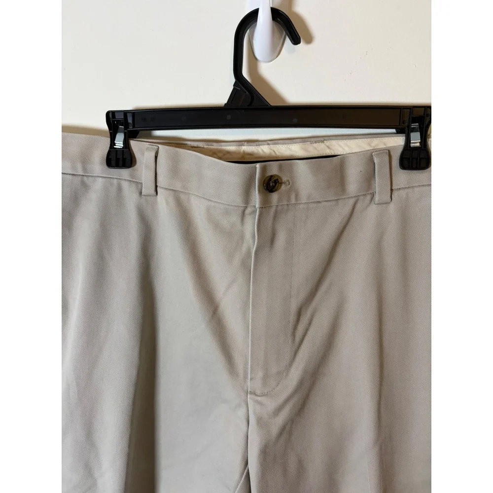 Brooks Brothers Advantage Chino Clark  Fit Khaki Pants Mens 38 x 29 Cotton Blend